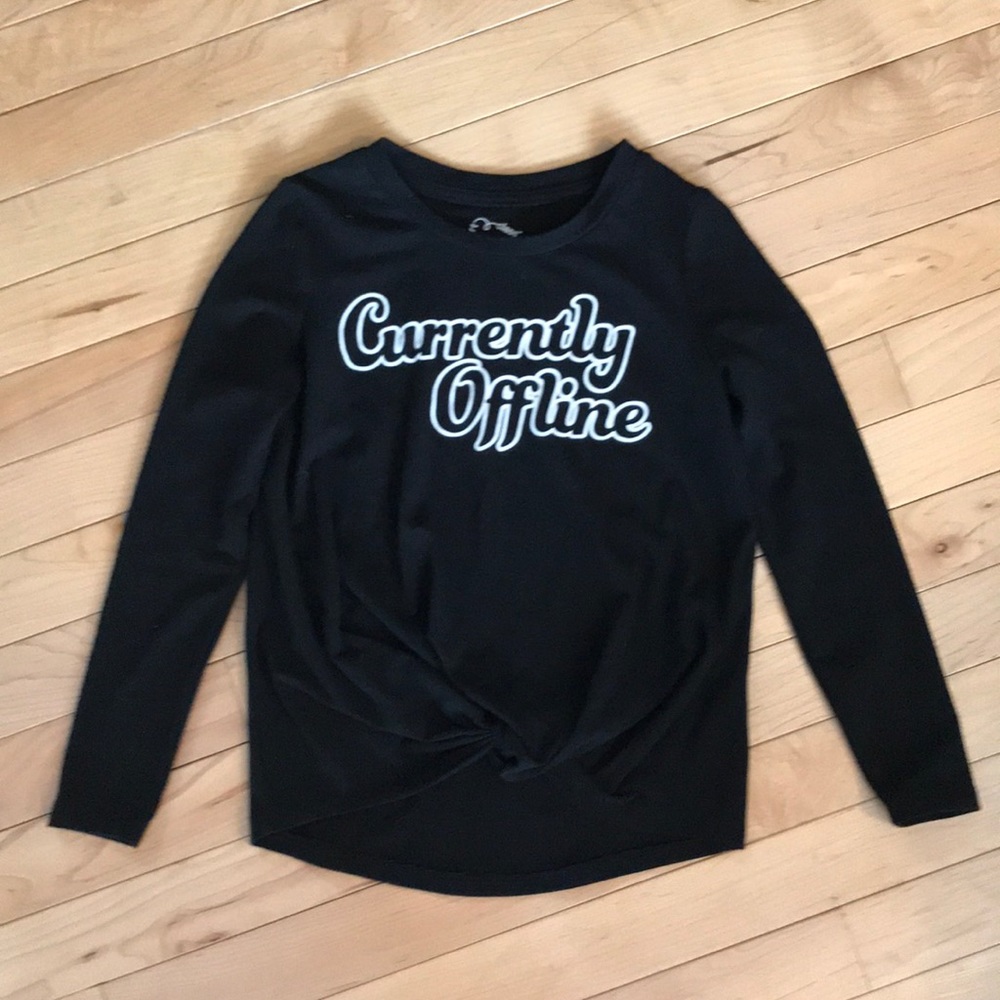 Girls black t-shirt
